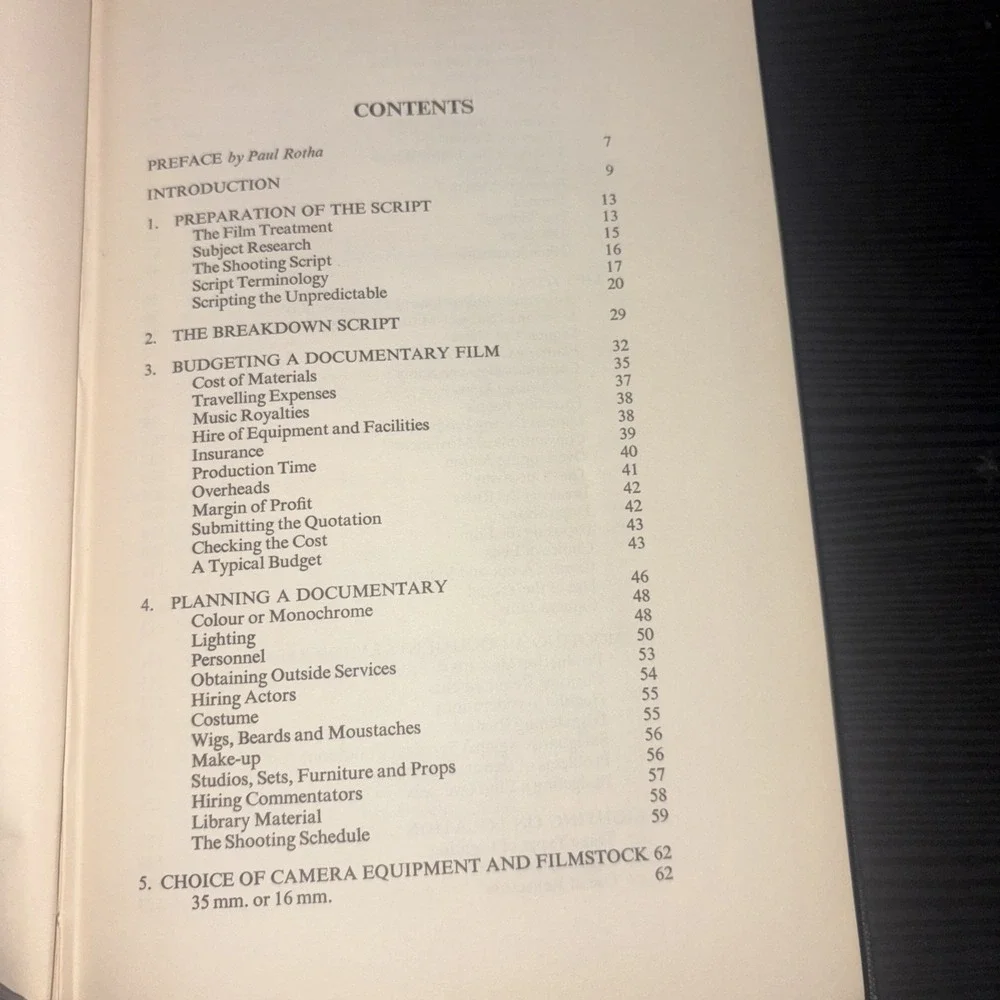 'The Technique of  Documentary  Film  Production' , W.Hugh Baddeley 1963